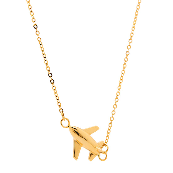 Airplane Series 18K Gold Pendant