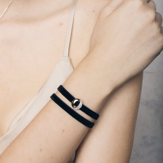 Star&Moon Series 18K Gold Diamond Bracelet