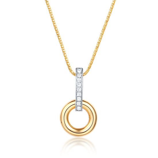 Balance Series 18K Gold Diamond Pendant
