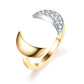 Star&Moon 18K Gold Diamond Ring