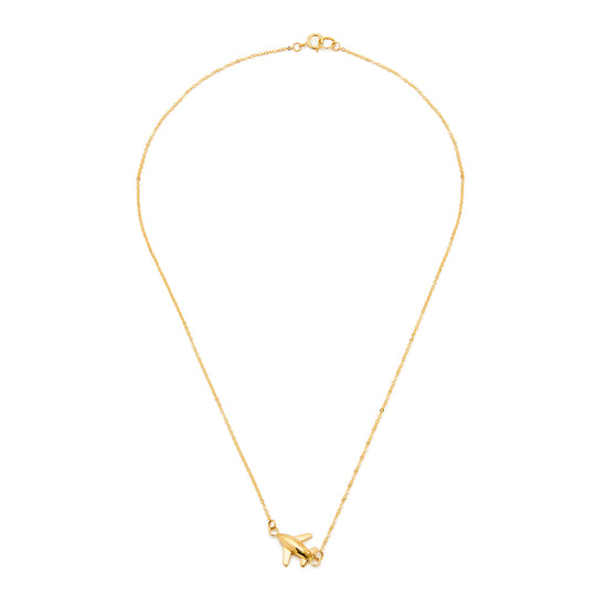 Airplane Series 18K Gold Pendant