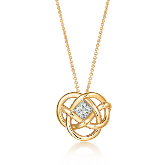 K gold diamond necklace